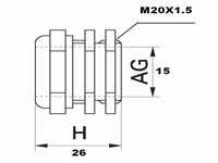 AC1303-M瑞士罗卓尼克Rotronic探头安装螺纹AC1303-M,厦门欣锐仪器仪表有限公司